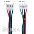 Stepper Motor Cable XH2.54 4pin to 6pin